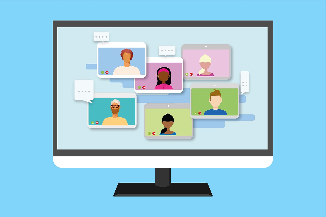 computer, monitor, video conference, video call, a meeting, communication, computer screen, skype, zoom, chat, google meeting, messaging room, call, e-learning, online, connection, the internet, video, google meet, video conference, video conference, video call, video call, video call, video call, video call, skype, e-learning, google meet, google meet, google meet, google meet